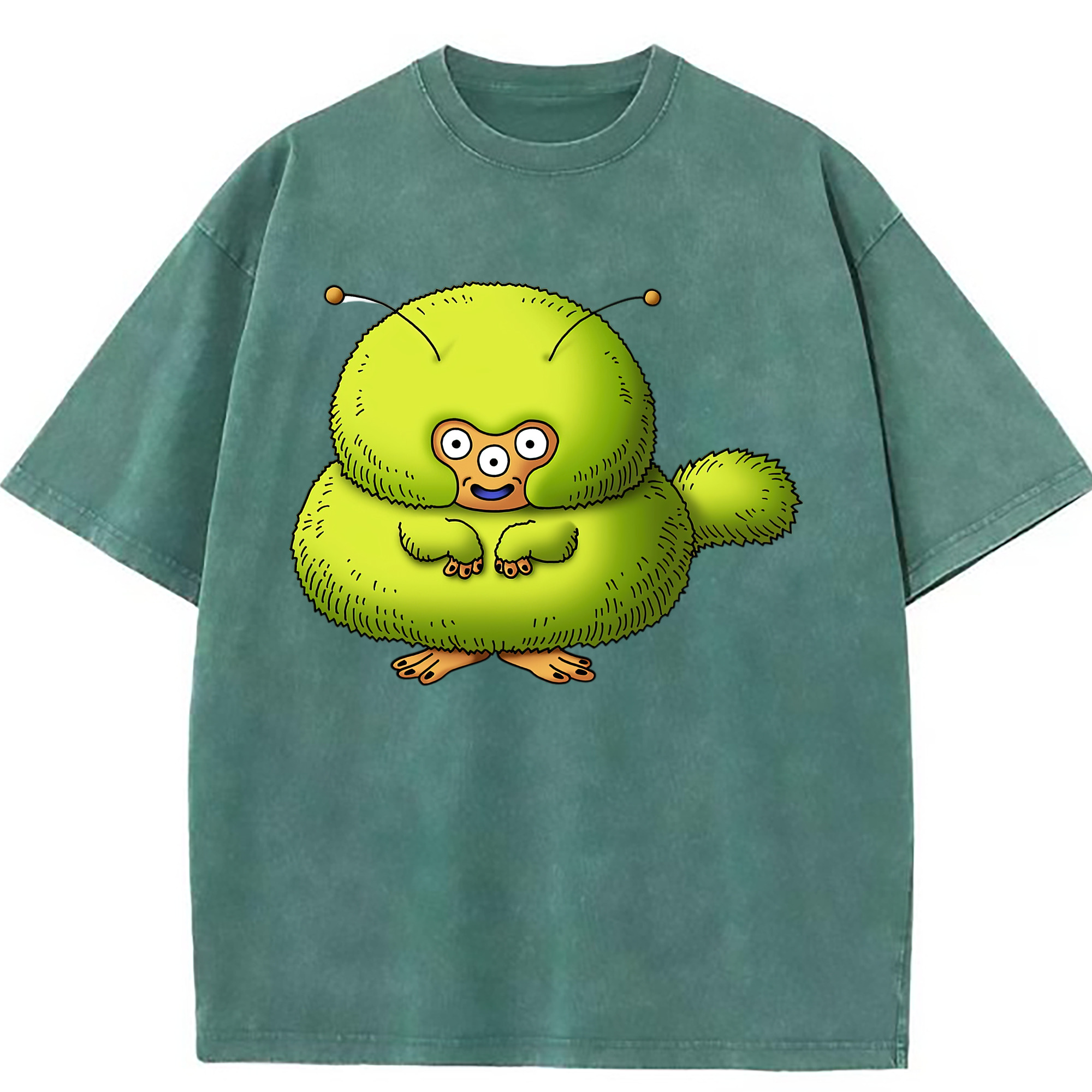 （画像用） ドラゴンクエスト Doragon Kuesuto Dragon Quest 綿100% ヴィンテージ風 半袖Tシャツ（フロントプリント）